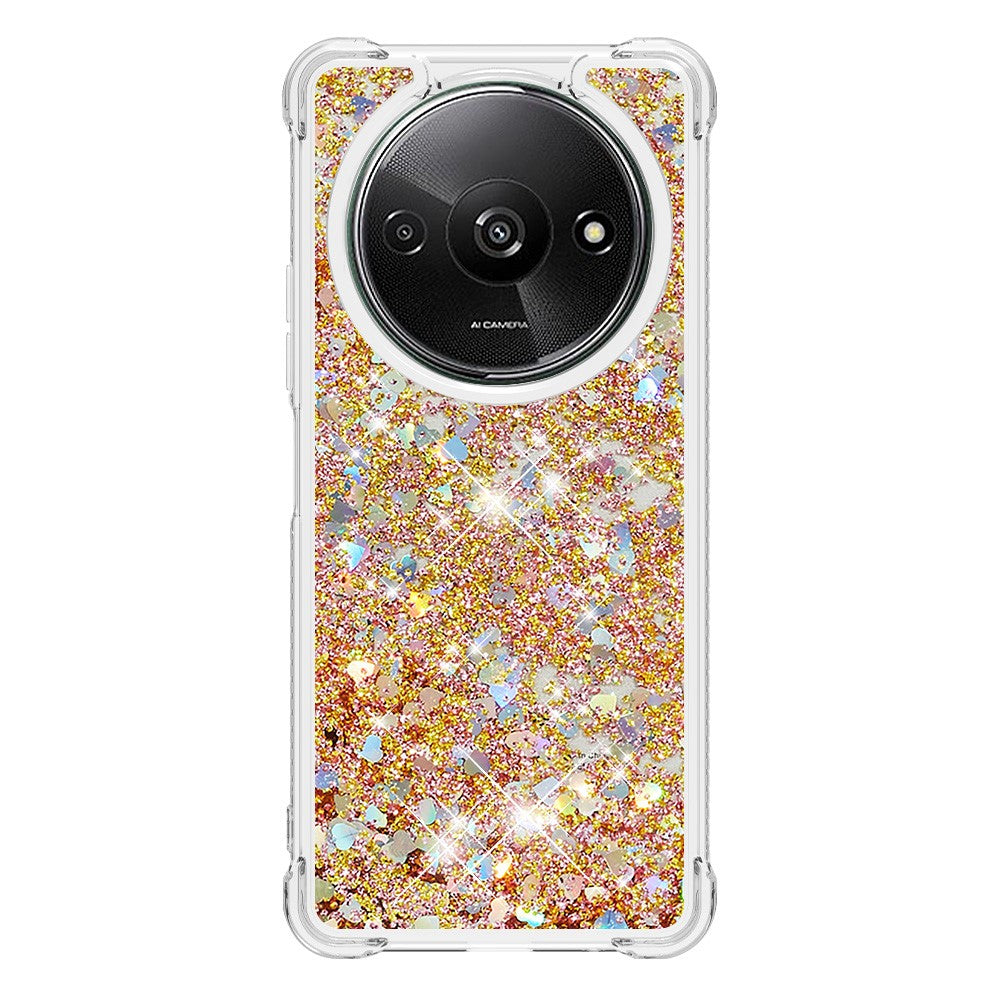 For Xiaomi Redmi A3 4G / Poco C61 4G TPU Case Glitter Quicksand Shockproof Phone Back Cover