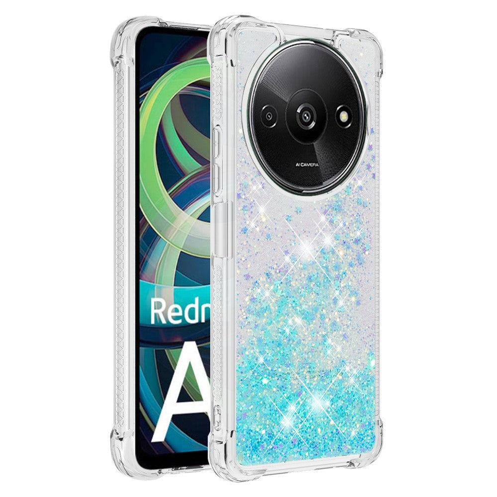 For Xiaomi Redmi A3 4G / Poco C61 4G TPU Case Glitter Quicksand Shockproof Phone Back Cover