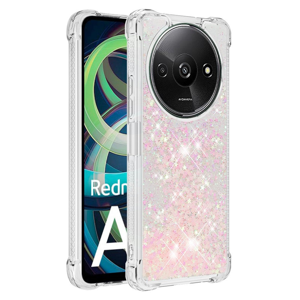 For Xiaomi Redmi A3 4G / Poco C61 4G TPU Case Glitter Quicksand Shockproof Phone Back Cover
