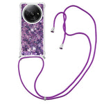 For Xiaomi Redmi A3 / Poco C61 4G TPU Case Quicksand Design Phone Cover with Lanyard