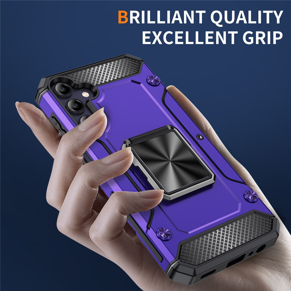 For Samsung Galaxy A05s 4G Kickstand Case Anti-Scratch PC+TPU Phone Cover