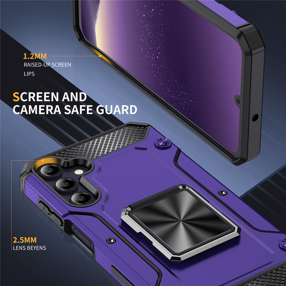 For Samsung Galaxy A05s 4G Kickstand Case Anti-Scratch PC+TPU Phone Cover