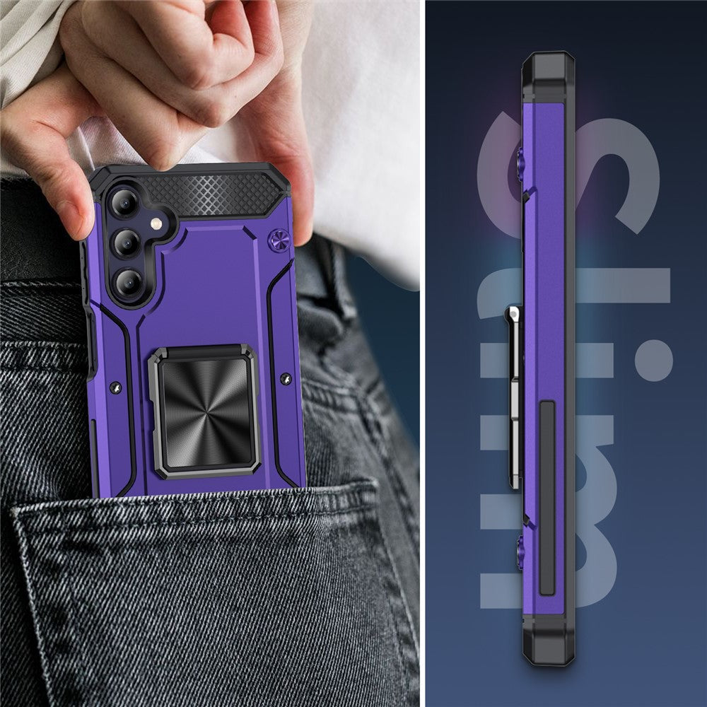 For Samsung Galaxy A05s 4G Kickstand Case Anti-Scratch PC+TPU Phone Cover