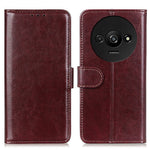For Xiaomi Redmi A3 4G / Poco C61 4G Case Crazy Horse Texture Horizontal Flip Leather Phone Cover