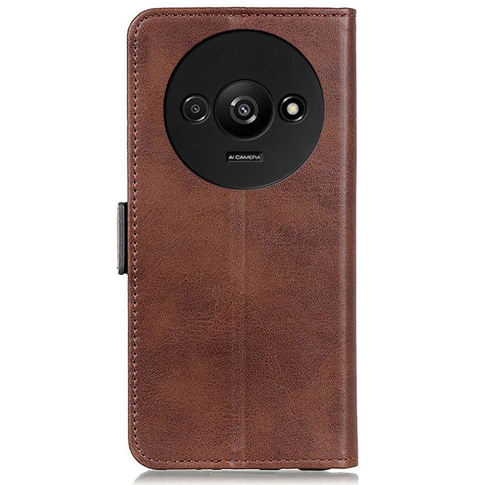 For Xiaomi Redmi A3 4G / Poco C61 4G Wallet Case PU Leather Stand Phone Cover Side Magnetic Clasp