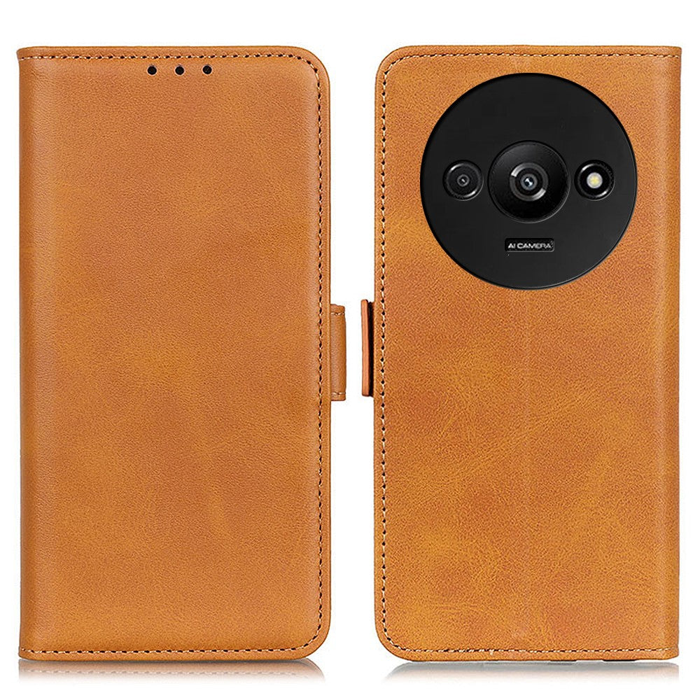 For Xiaomi Redmi A3 4G / Poco C61 4G Wallet Case PU Leather Stand Phone Cover Side Magnetic Clasp