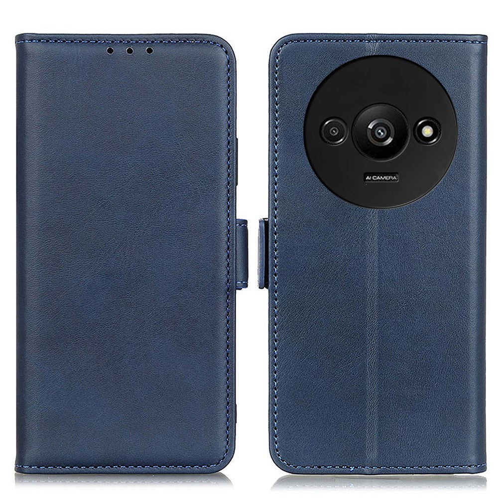For Xiaomi Redmi A3 4G / Poco C61 4G Wallet Case PU Leather Stand Phone Cover Side Magnetic Clasp