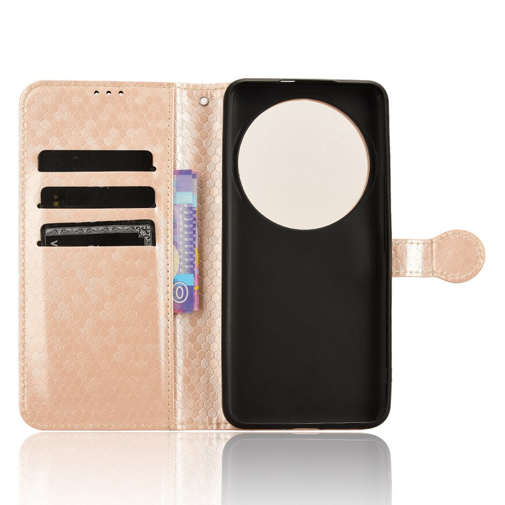 For Xiaomi 14 Ultra Case Dots Imprinted PU Leather Wallet Stand Phone Cover