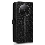 For Xiaomi Redmi A3 / Poco C61 4G Case Dots Imprinted PU Leather Viewing Stand Phone Cover