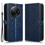 For Xiaomi Redmi A3 / Poco C61 4G Case Dots Imprinted PU Leather Viewing Stand Phone Cover