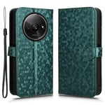 For Xiaomi Redmi A3 / Poco C61 4G Case Dots Imprinted PU Leather Viewing Stand Phone Cover