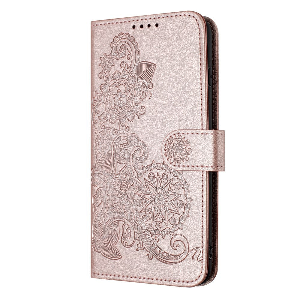 For Xiaomi Redmi Note 13 4G Phone Cases Mandala Flower Leather Wallet Mobile Cover with Strap