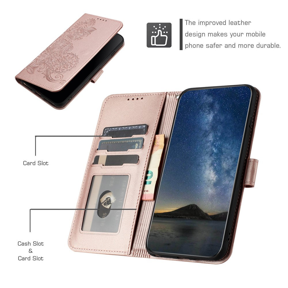 For Xiaomi Redmi Note 13 4G Phone Cases Mandala Flower Leather Wallet Mobile Cover with Strap