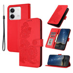 For Xiaomi Redmi Note 13 4G Phone Cases Mandala Flower Leather Wallet Mobile Cover with Strap