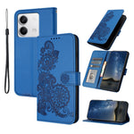 For Xiaomi Redmi Note 13 4G Phone Cases Mandala Flower Leather Wallet Mobile Cover with Strap