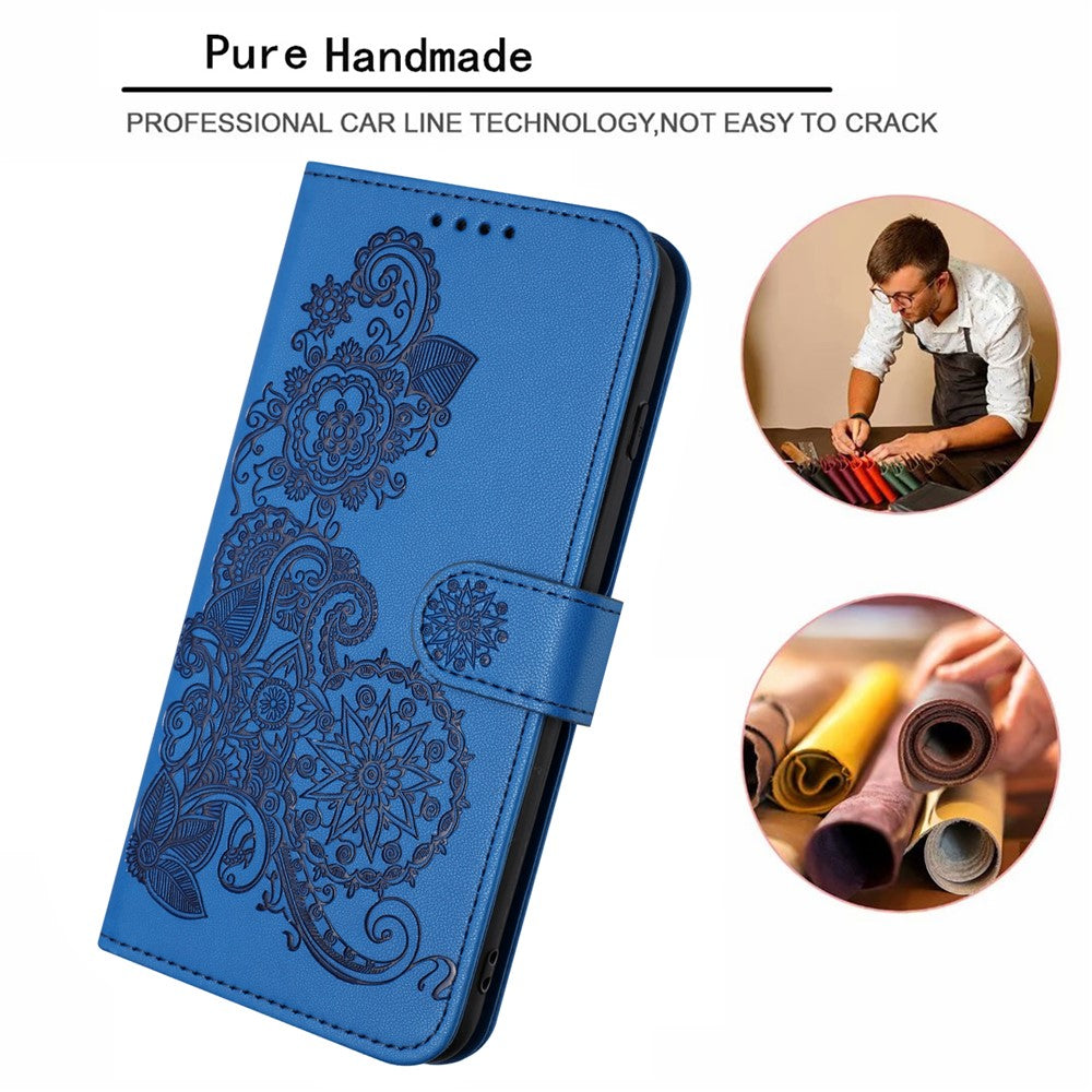 For Xiaomi Redmi Note 13 Pro 5G / Poco X6 5G Phone Cases Mandala Flower Leather Wallet Mobile Cover with Strap