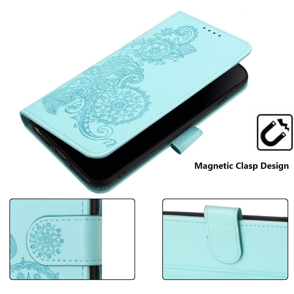For Xiaomi Redmi Note 13 5G Phone Cases Mandala Flower Leather Wallet Mobile Cover with Strap