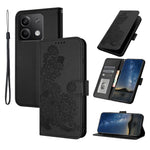 Xiaomi Redmi Note 13 5G mobilskal Mandala Blomma Läderplånbok Mobilskal med Rem