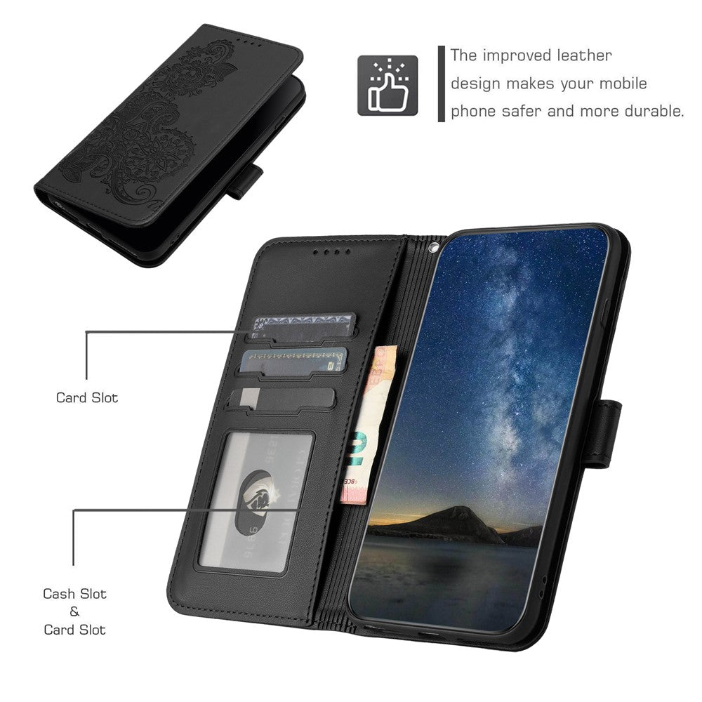 For Xiaomi Redmi Note 13 Pro 4G / Poco M6 Pro 4G Phone Cases Mandala Flower Leather Wallet Mobile Cover with Strap