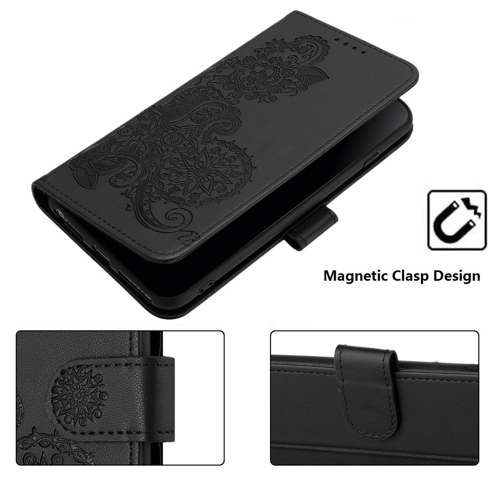 For Xiaomi Redmi Note 13 Pro 4G / Poco M6 Pro 4G Phone Cases Mandala Flower Leather Wallet Mobile Cover with Strap