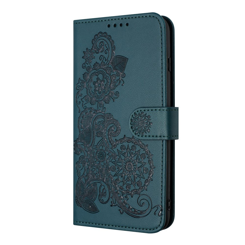 Xiaomi Redmi Note 13 Pro+ 5G mobilskal Mandala Blomma Läderplånbok Mobilskal med Rem