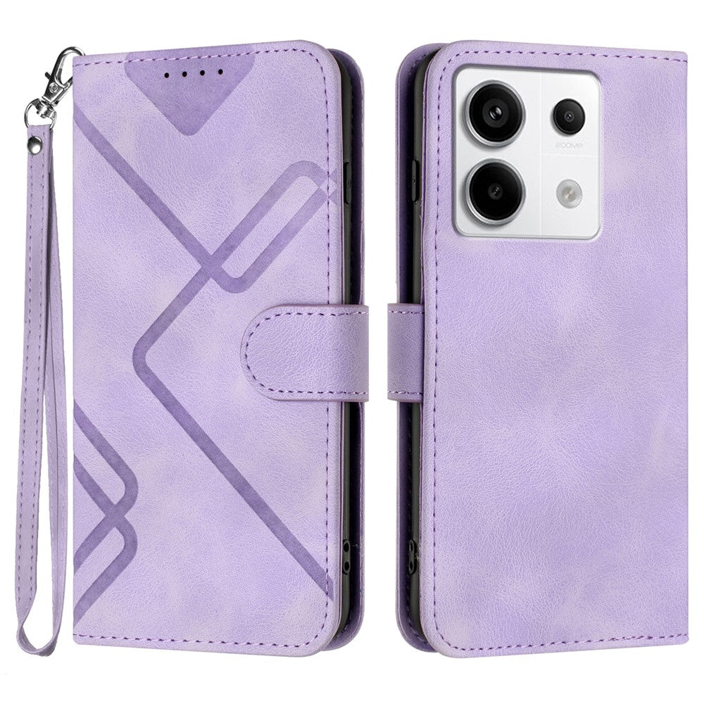 YX0040 For Xiaomi Redmi Note 13 Pro 5G / Poco X6 5G Case Imprinted Leather Shockproof Wallet Phone Cover