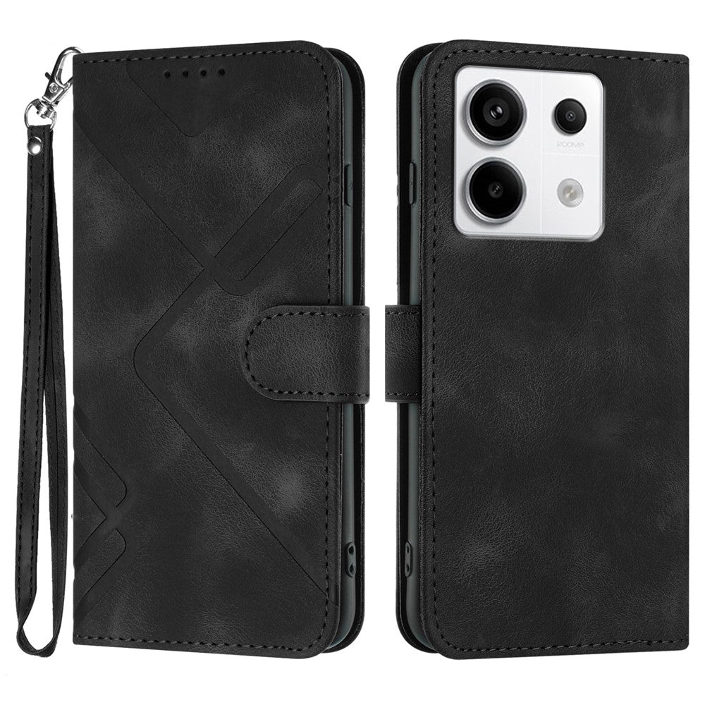 YX0040 For Xiaomi Redmi Note 13 Pro 5G / Poco X6 5G Case Imprinted Leather Shockproof Wallet Phone Cover