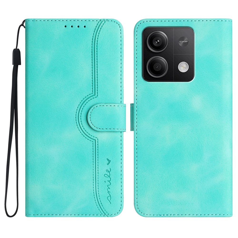 YX003 Läderfodral för Xiaomi Redmi Note 13 5G, Plånboksfodral med fullt skydd, tryckt mobilfodral