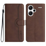 YX003 For Xiaomi Redmi Note 13 Pro+ 5G Leather Case Wallet Stand Shockproof Imprinted Phone Shell