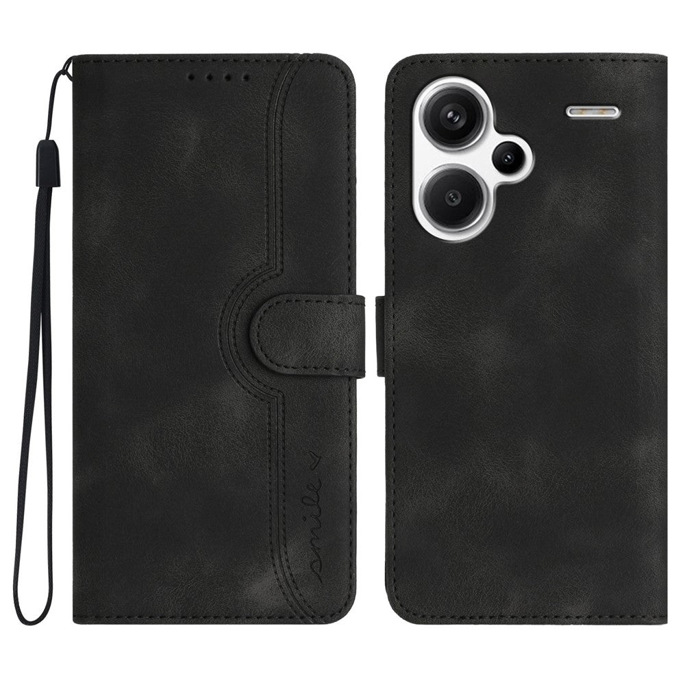 YX003 For Xiaomi Redmi Note 13 Pro+ 5G Leather Case Wallet Stand Shockproof Imprinted Phone Shell