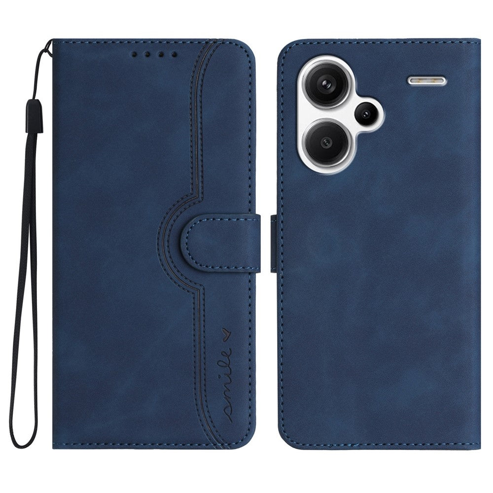 YX003 For Xiaomi Redmi Note 13 Pro+ 5G Leather Case Wallet Stand Shockproof Imprinted Phone Shell