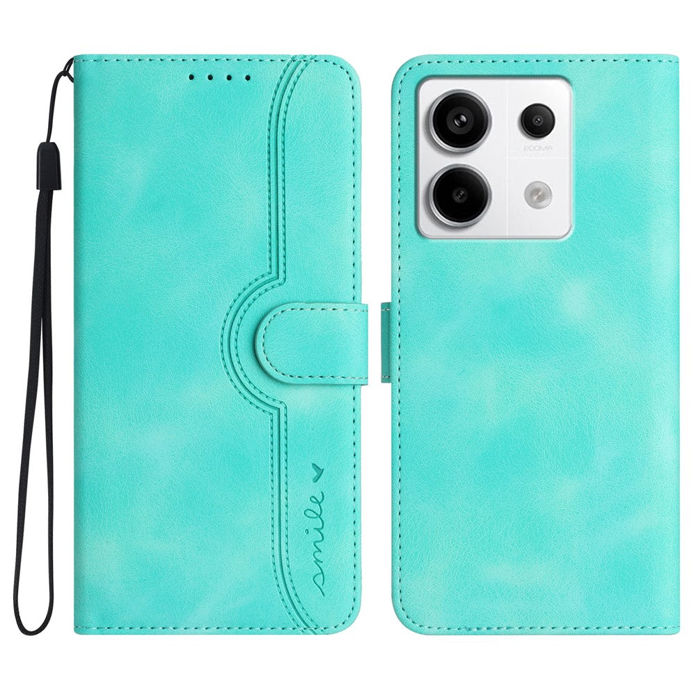 YX003 För Xiaomi Redmi Note 13 Pro 5G / Poco X6 5G Stativfodral Läderplånbok mobilskal med Tryck