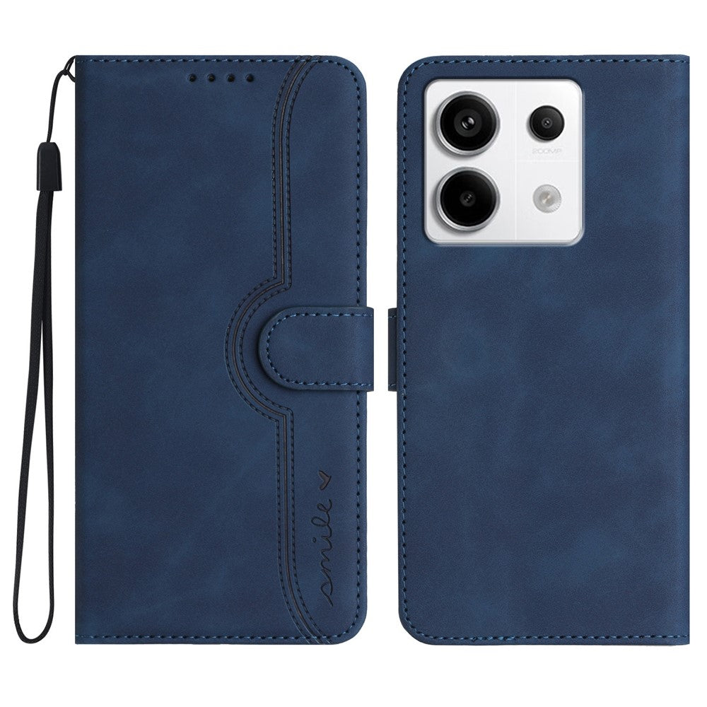 YX003 För Xiaomi Redmi Note 13 Pro 5G / Poco X6 5G Stativfodral Läderplånbok mobilskal med Tryck