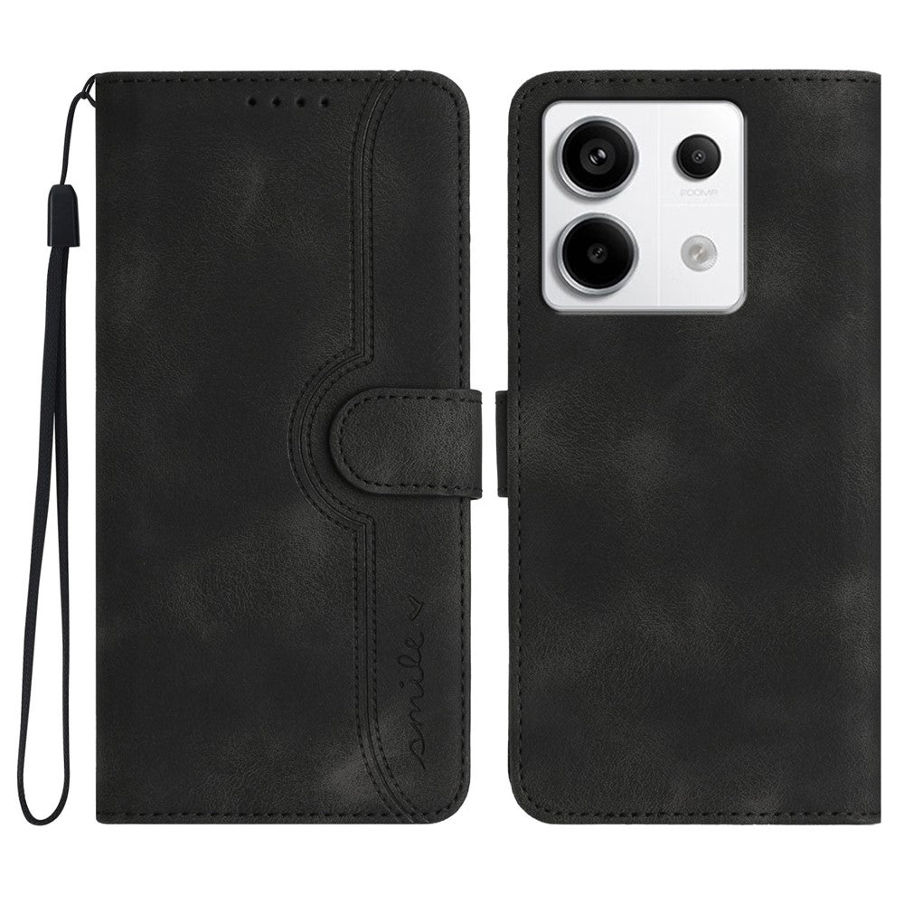 YX003 För Xiaomi Redmi Note 13 Pro 5G / Poco X6 5G Stativfodral Läderplånbok mobilskal med Tryck