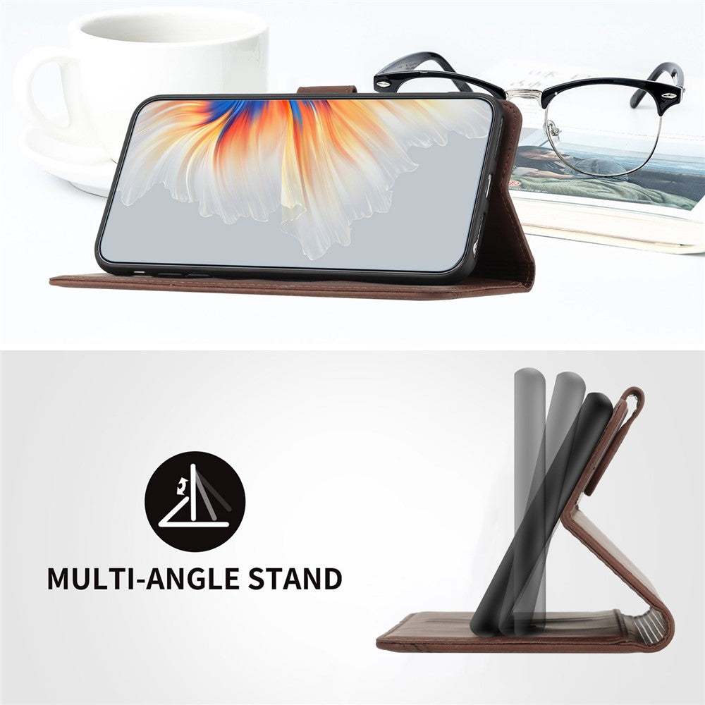 YX003 For Xiaomi Redmi Note 13 4G Case Imprinted Leather Wallet Stand Phone Cover