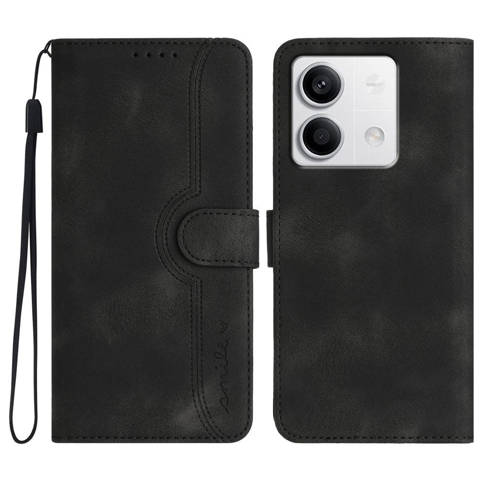 YX003 For Xiaomi Redmi Note 13 4G Case Imprinted Leather Wallet Stand Phone Cover