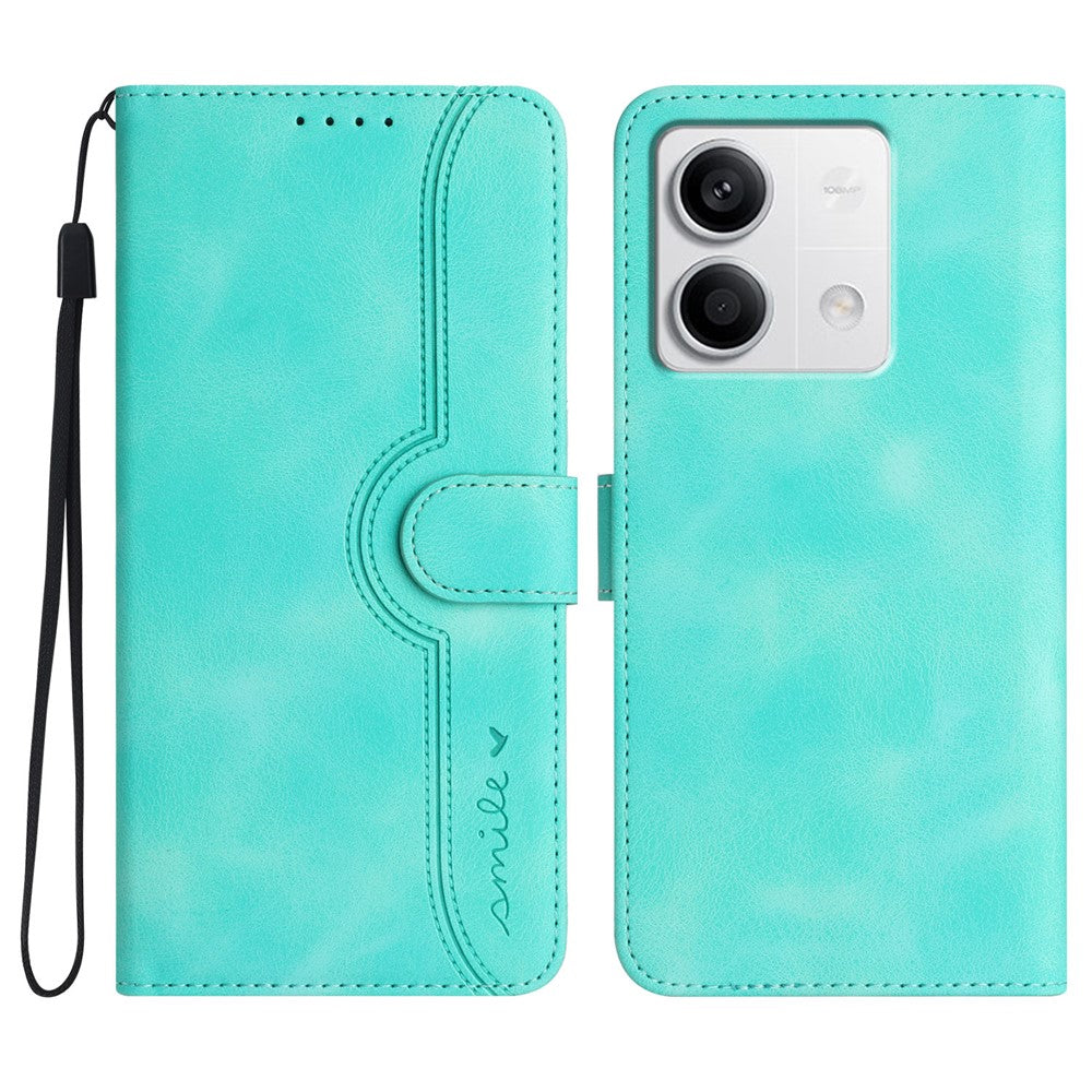 YX003 For Xiaomi Redmi Note 13 4G Case Imprinted Leather Wallet Stand Phone Cover