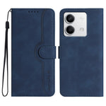 YX003 For Xiaomi Redmi Note 13 4G Case Imprinted Leather Wallet Stand Phone Cover