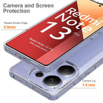 For Xiaomi Redmi Note 13 Pro 4G / Poco M6 Pro 4G Clear Case TPU+Acrylic Back Phone Cover