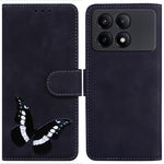 For Xiaomi Poco X6 Pro 5G / Redmi K70E 5G Anti-Scratch Phone Case Butterfly Printing Leather Flip Cover