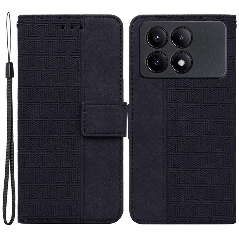 For Xiaomi Poco X6 Pro 5G / Redmi K70E 5G Anti-Drop PU Leather Cell Phone Case Wallet Stand Cover