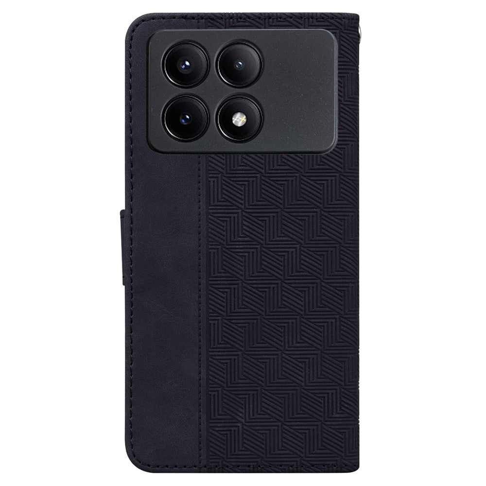 For Xiaomi Poco X6 Pro 5G / Redmi K70E 5G Anti-Drop PU Leather Cell Phone Case Wallet Stand Cover