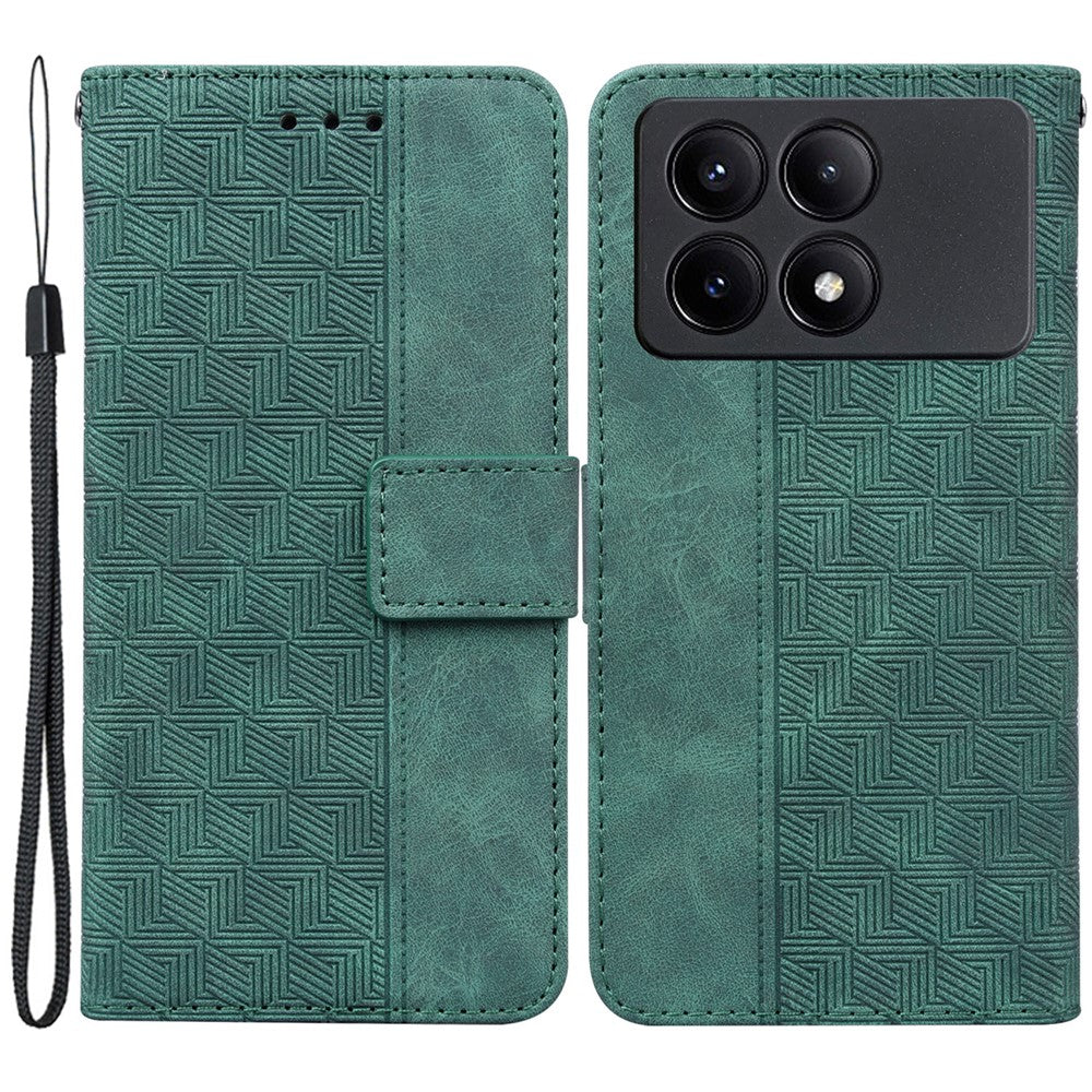 For Xiaomi Poco X6 Pro 5G / Redmi K70E 5G Anti-Drop PU Leather Cell Phone Case Wallet Stand Cover
