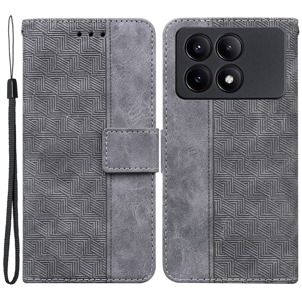 For Xiaomi Poco X6 Pro 5G / Redmi K70E 5G Anti-Drop PU Leather Cell Phone Case Wallet Stand Cover