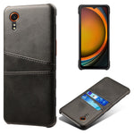 For Samsung Galaxy Xcover7 Case Hard PC Scratch-proof Phone Cover with Dual Card Holder
