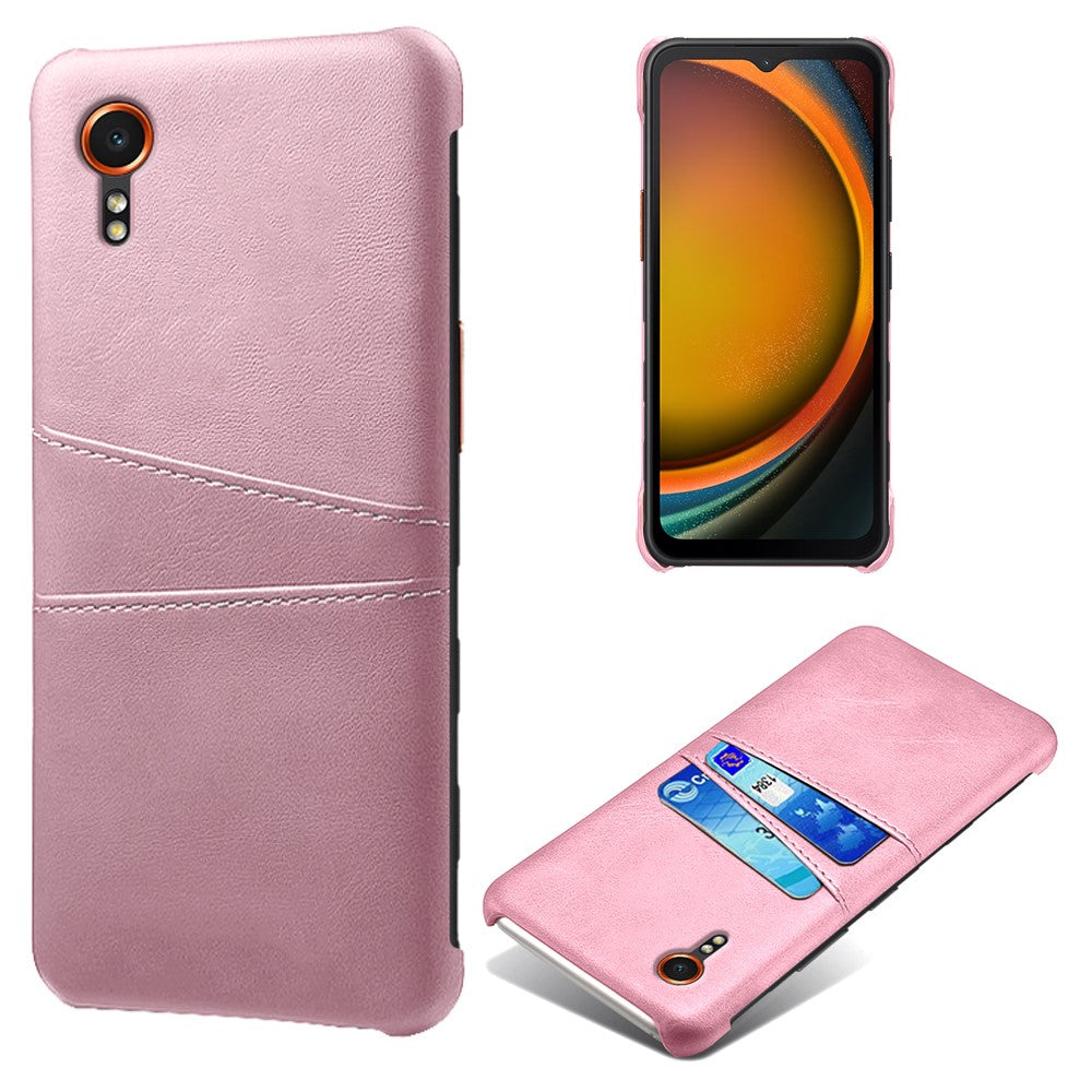 For Samsung Galaxy Xcover7 Case Hard PC Scratch-proof Phone Cover with Dual Card Holder