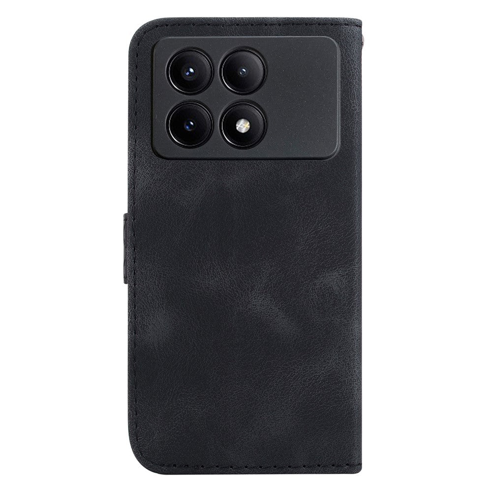 For Xiaomi Redmi K70E 5G / Poco X6 Pro 5G Case 7-Shape Imprinted Phone Wallet Cover