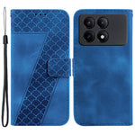 For Xiaomi Redmi K70E 5G / Poco X6 Pro 5G Case 7-Shape Imprinted Phone Wallet Cover