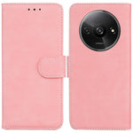 For Xiaomi Redmi A3 / Poco C61 4G Cell Phone Case PU Leather Drop-proof Cover Pure Color Phone Stand