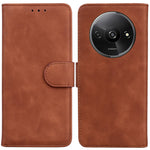 For Xiaomi Redmi A3 / Poco C61 4G Cell Phone Case PU Leather Drop-proof Cover Pure Color Phone Stand